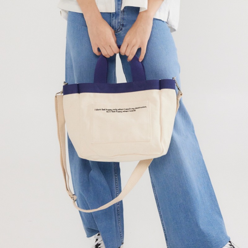 DAILY MINI TOTE CANVAS BAG (IVORY)